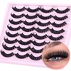 Russian Strip Lashes Natural Look False Eyelashes Fluffy D Curl