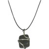 Labradorite Crystal Stone pendant With wax cord rope chain Relieves