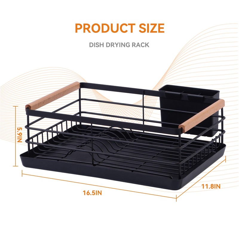 BRIAN & DANY Dish Drying Rack, Dish Racks for Kitchen