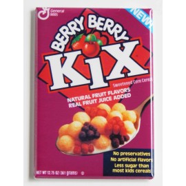 Blue Crab Magnets Berry Berry Kix FRIDGE MAGNET cereal box - 2.5 x 3.5 inches