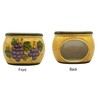 Tuscany Grape Collection Deluxe Hand-Painted Soap Dish and Lotion Dispenser