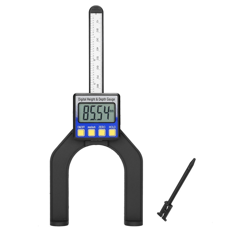 0-80mm Digital Precision Height Aperture Depth Gauge Ruler with Magnetic