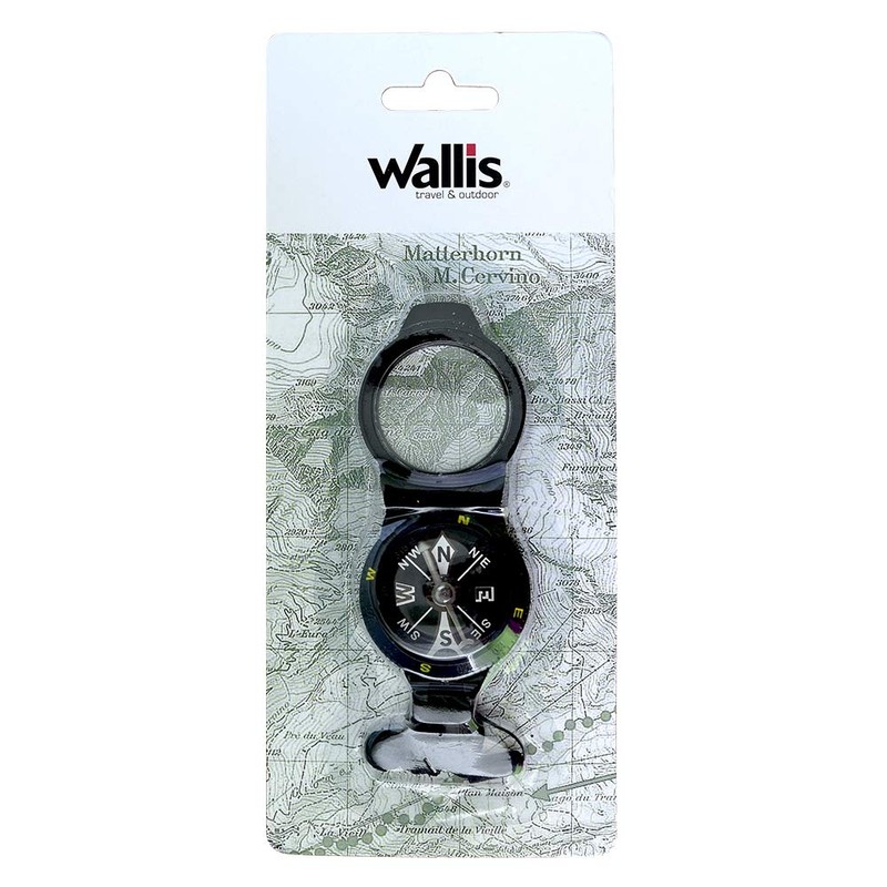 Wallis Brújula, Color Negro, Pequeño