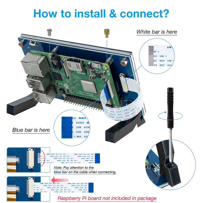 Hosyond 5 Inch Touchscreen IPS MIPI DSI Display Compatible with