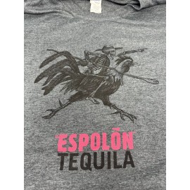 espolon tequila t shirt ring spun charcoal gray size L mens Tee shirt RARE HTF