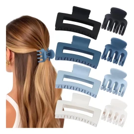 Juego De 8 Pinzas Para El Cabello Smksl, Tamaño Mediano Y Pe