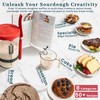 Sourdough Starter Kit - 38oz, with Cookbook, Measuring Cup, Spatula,