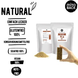 MITOBACK - Kraftriegel Backmischung 2er Set á 255 g - Eiweißriegel Backmischungen - Fitness Snack als Eiweiß Riegel - Energieriegel: Glutenfrei, Eiweißreich, Ballaststoffreich bei Diabetes & Zöliakie