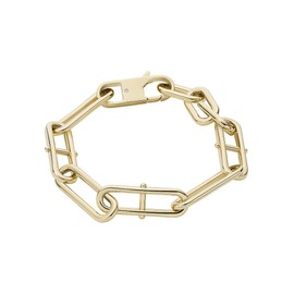 Fossil Heritage Women's Stainless Steel Bracelet with Lobster Clasp or Toggle Clasp, Stainless Steel Stainless steel CZ, No gemstone