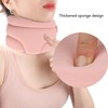 Collarín, Collarín Cervical Ajustable Ergonómico para Mujeres para Dormir (Rosado)