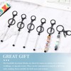Tondiamo 12 Pcs Beadable Keychains Bars Bulk for Keychain Making