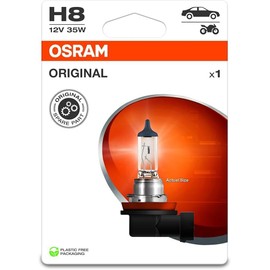 Osram Original Line 12 V, H8, halogen headlight lamp, single blister (1 lamp)