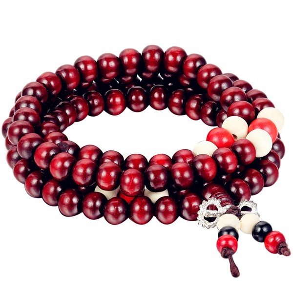Wooden Beads Bracelet, Bangle Beads, Men's, Women's, Good Luck, Mala Bracelet/Necklace, 5 Different Designs, Asian Ethnic Casual, Wood