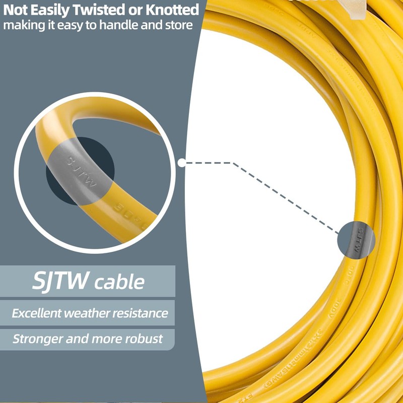 50ft 101678 Extension Cord Compatible with Pro Team Backpack Vacuum
