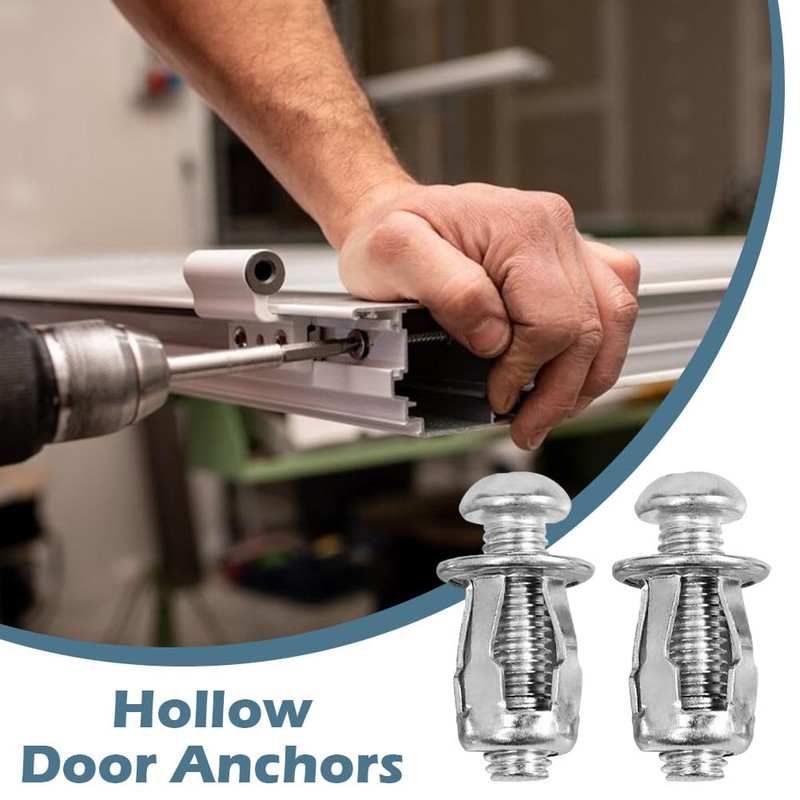 EMVANV 20 PCs Hollow Door Anchors,Hollow Metal Cavity Fixing Hollow