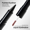 Glitzer Lidschatten & Matte Eyeliner, 2in1 Liquid Metallic Eyeshadow &