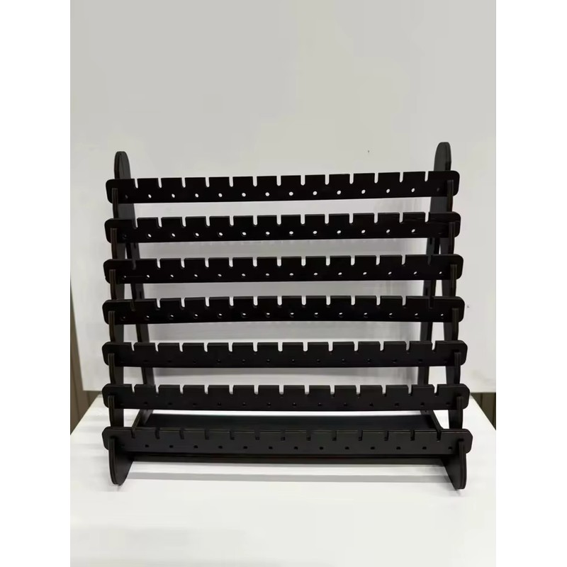Wooden Earring Display Stand, Large Capacity Multi-Tier Jewelry Organizer Rack
