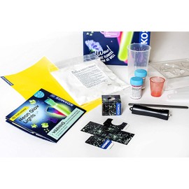 KOSMOS 616830 Fun Science Glow Lights, Neon Lights, Creative Experiments in Black Light, Experiment Set for Children with Multilingual Instructions (DE, EN, FR, IT, ES, NL)