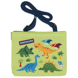 Skater ODKP2 2-Way Dinosaurus Outing Pocket Pouch with Shoulder Belt Length 4.3 x Width 5.5 x Depth 1.2 inches (11 x 14 x 3 cm)