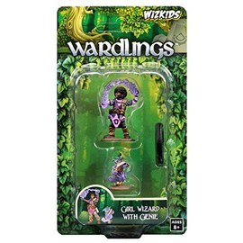 WizKids Wardlings RPG Figures: Girl Wizard & Genie, Multi-colored