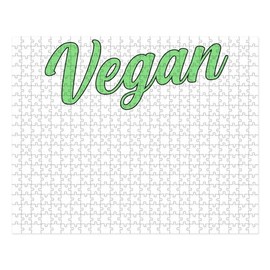 CafePress Vegan Vegetarian Veganism Meat Food V Large Puzzle, 500 pcs.