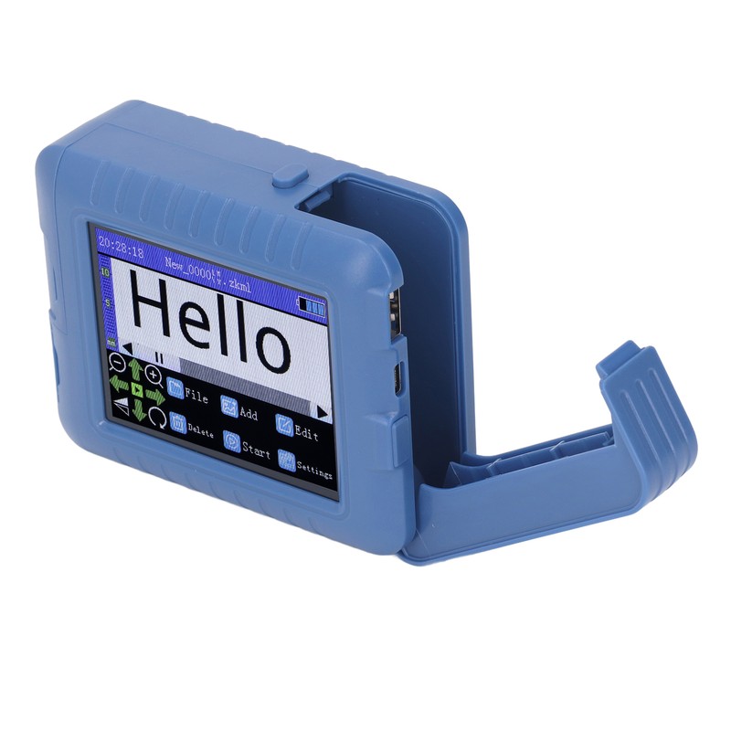 12.7mm 3.5in Mini Smart Inkjet Printer Blue Looking Type C