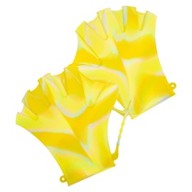 Gatuida Surstromming Webbed Swim Gloves 1 Pair Swimming Gloves Fitness Equipment Miss Silica Gel Adjustable Fingerless Swimming Gloves Surf