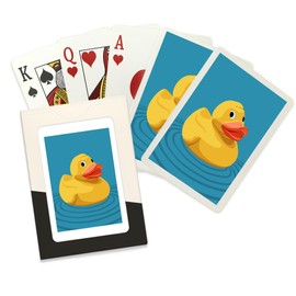 Rubber Duck, Letterpress (52 Playing Cards, Poker Size Card Deck with Jokers)