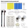 MOKOHOA Microblading Kit, Microblading Supplies with 5pcs Microblading Handles eyebrow