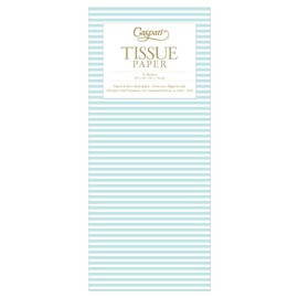 Caspari Mini Stripe Gift Tissue Paper in Robin's Egg - 4 Sheets Included