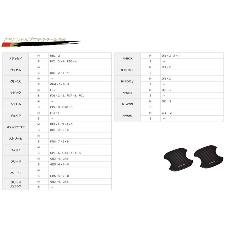 Mugen 08P48-XG8-K0S0-S Door Handle Protector S