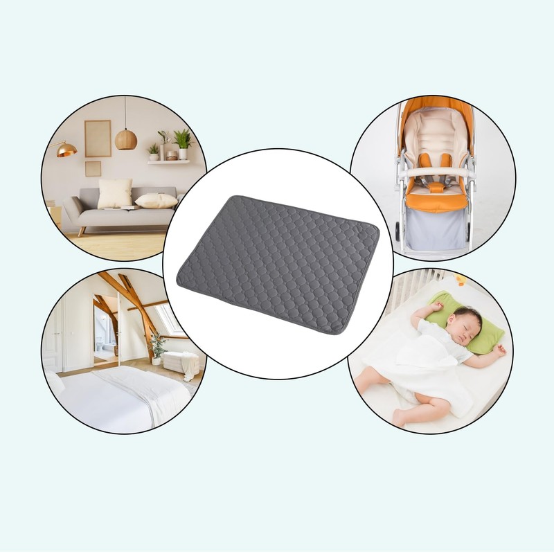Waterproof Bed Sheet, 2PCS Reusable Incontinence Bed Pads Washable Bed