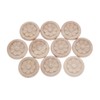 MUXSAM 10Pcs Wood Carved Applique Corner Onlay Central Flower Frame