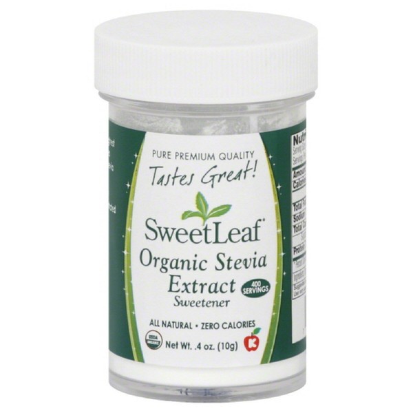 Sweet Leaf Organic Stevia Extract Sweetner, 0.4 Ounce (Pack of 4)
