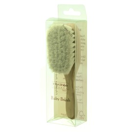 Hydréa London FSC® Certified Beechwood Wooden Baby Brush with Soft Goats Hair Bristles