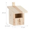 Relaxdays Nesting Box for Half-Cave Breeders, Garden & Patio, Entrance