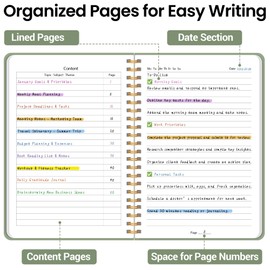 Lined Spiral Journal Notebook, A5 College Ruled Notebook for Journaling, Note-Taking, and Daily Planning, Durable Hardcover with an Elegant Design, Green