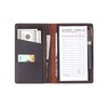 Server Book Organizer with Zipper Pocket, Genuine Leather Restaurant Guest