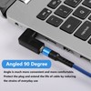 GELRHONR 90 Degree USB C to Micro USB Adapter Right