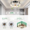 Mpayel Ceiling Fans with Lights and Remote - Flush Mount
