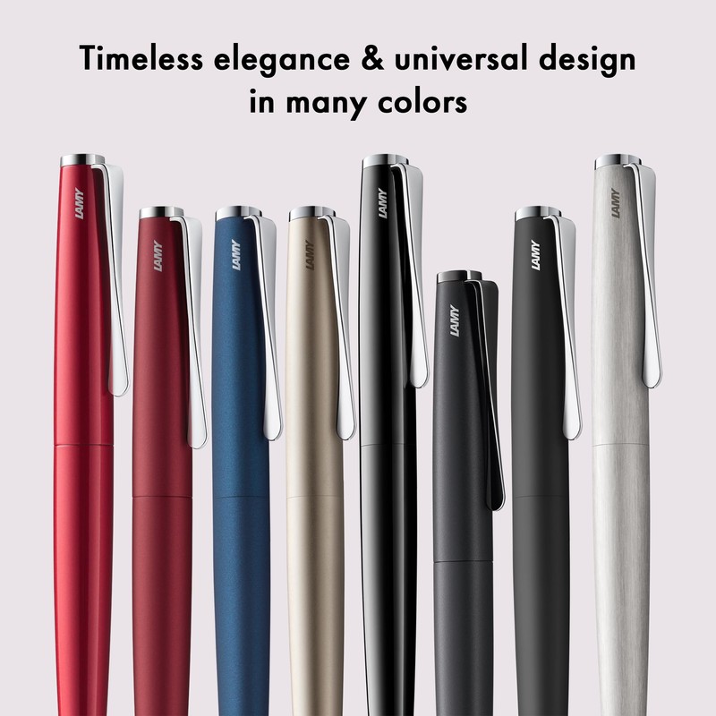 Lamy studio brushed - ballpoint pen in elegant stainless steel