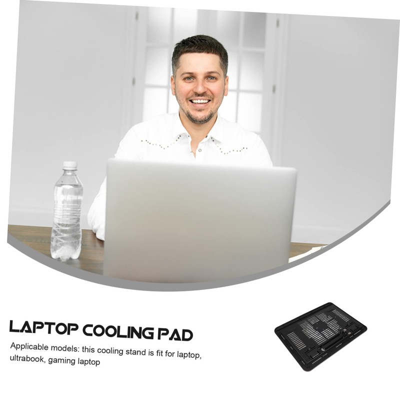 KICHOUSE Silent Laptop Cooler Cooling Pad Laptop Stand for Gaming