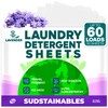Sudstainables Laundry Detergent Sheets 60 Loads – Dissolvable Laundry Sheet