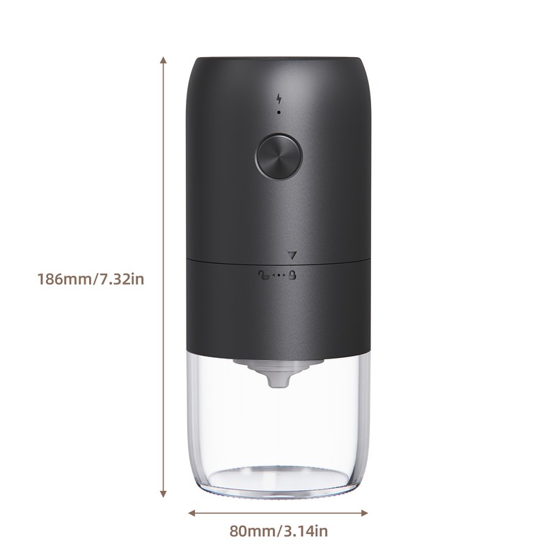 Portable Electric Coffee Grinder Type-C Rechargeable Coffee Bean Grinder with