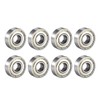 sourcing map 608ZZ Ball Bearings Double Shield 8 mm x