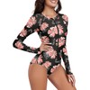 Century Star Long Sleeve Swimsuits for Women Rash Guard Swimsuit