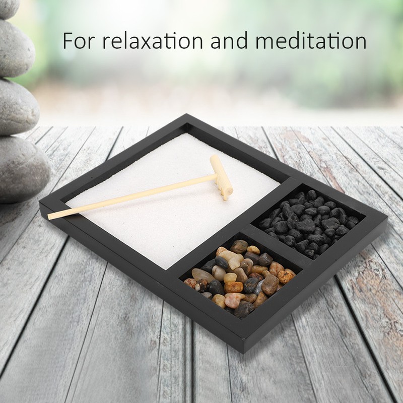 Zen Garden Sand Tray Decoration Desktop Micro Landscape Ornament Craft