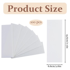 100 Pieces Professional Paper Wax Paper Strips for Hair Removal, Non Woven Waxing Strips Face for Women Facial Body Arms Legs Hair Cleaning and Remover (7×21cm, 2.8x7.9 Inch)