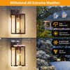 13'' Oil Rubbed Bronze Motion Sensor Outdoor Light Fixtures Wall