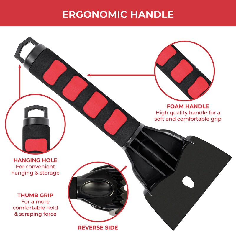 GADLANE Ice Scraper for Car Windscreen - 2pcs x Long